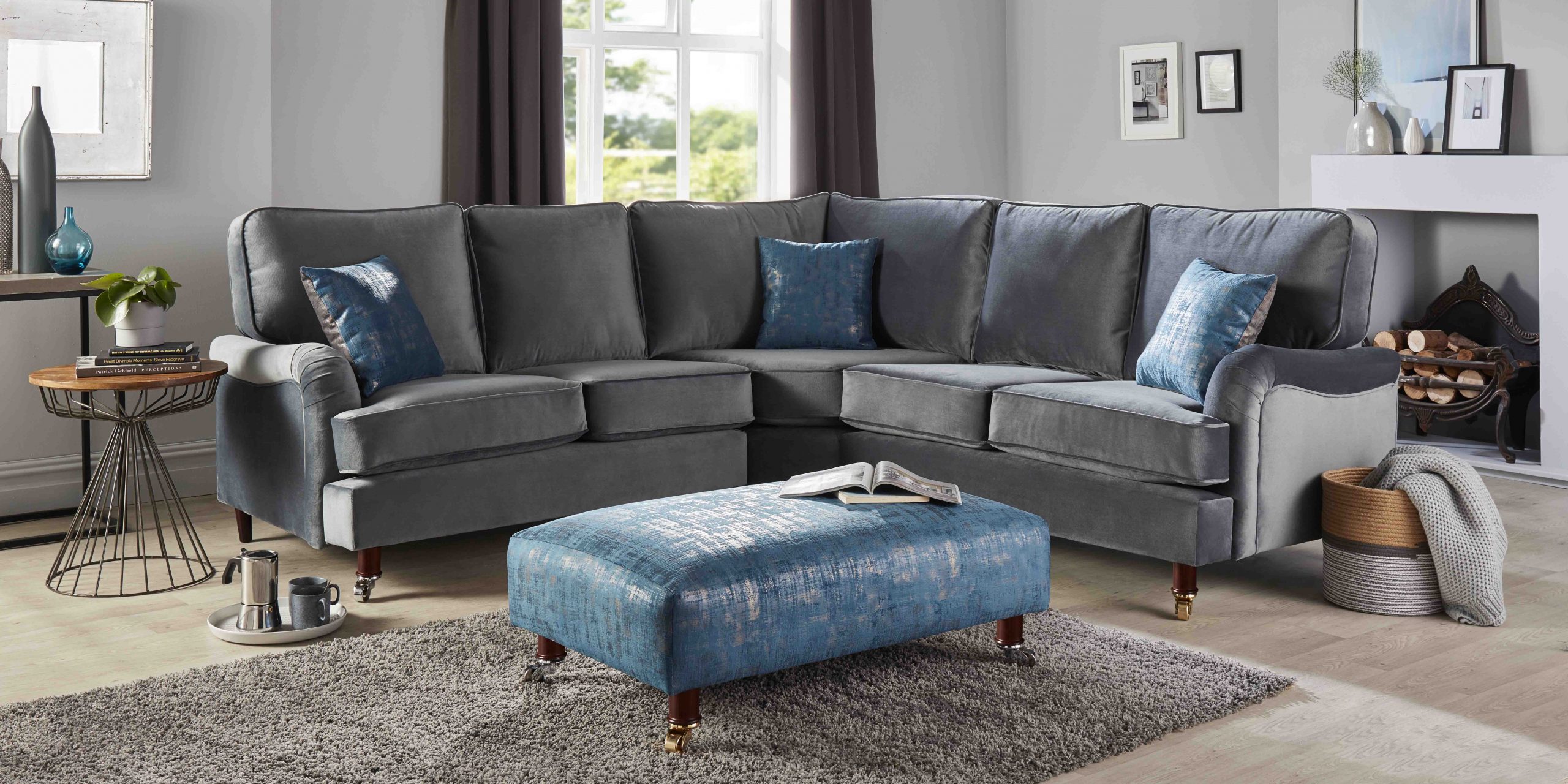 Modular Bespoke Canterbury fabric Sofa Collection | Red Rose - Image 4