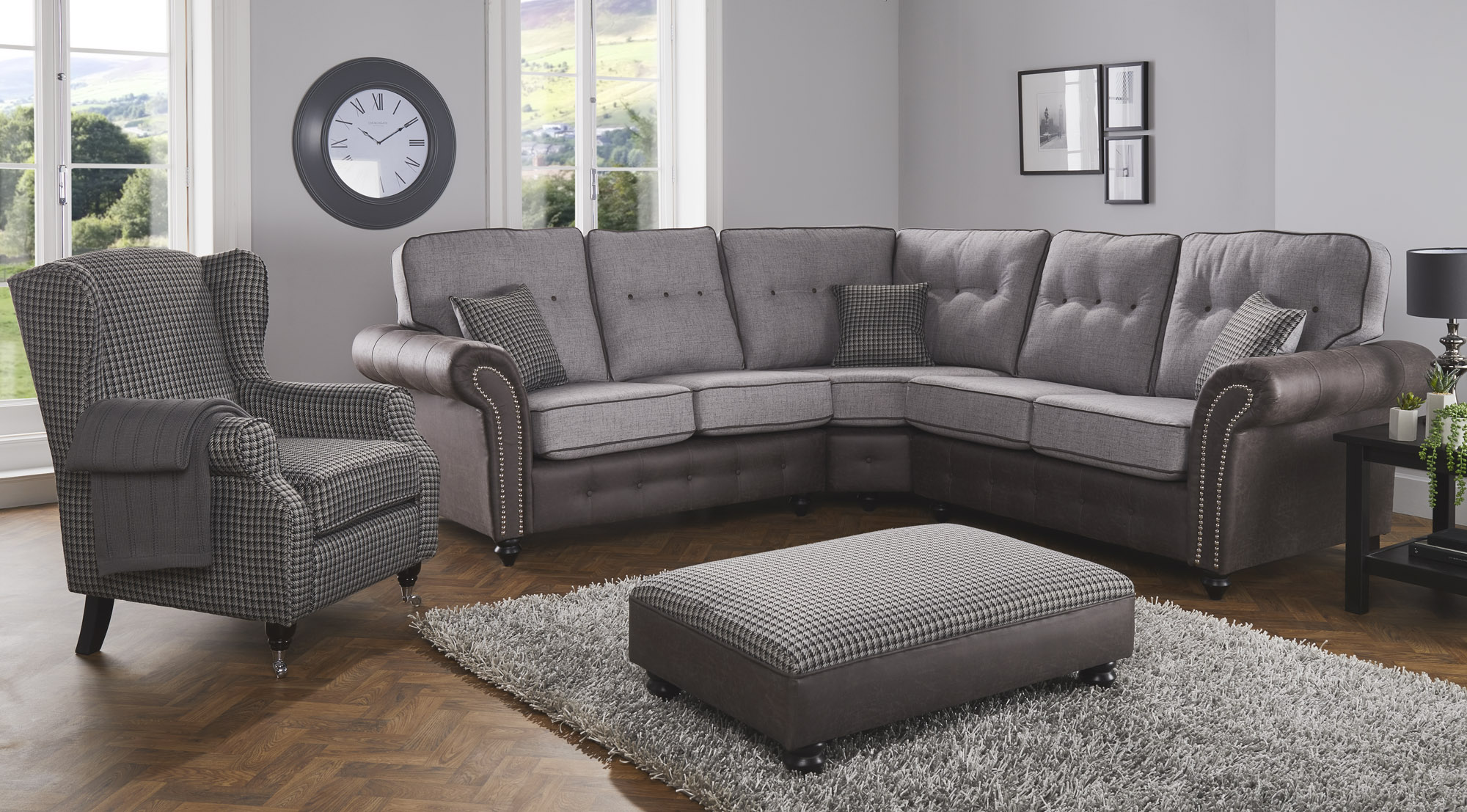 Modular Bespoke Barcelona Fabric Sofa Collection | Red Rose - Image 8