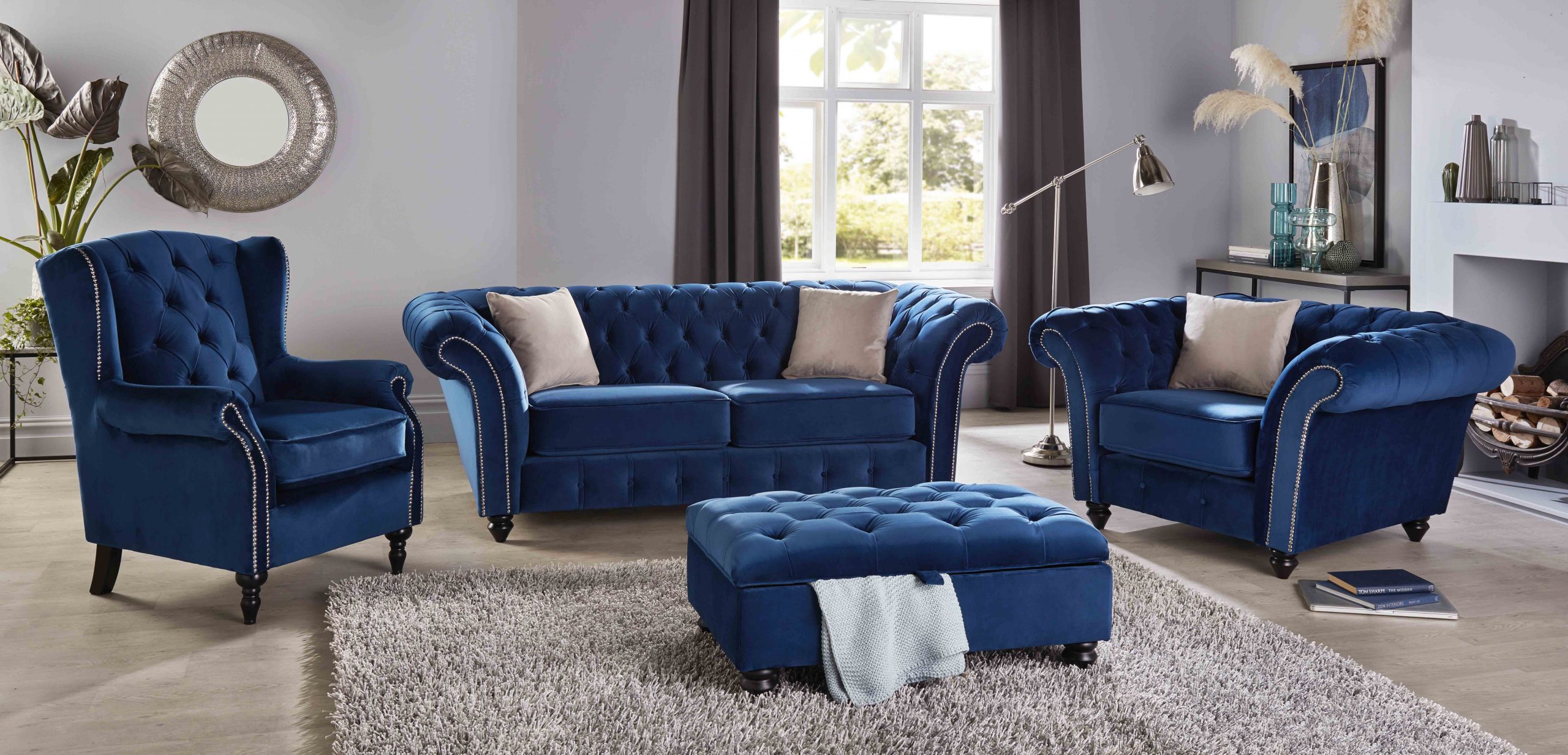 Bespoke Winchester Fabric Sofa Collection | Red Rose