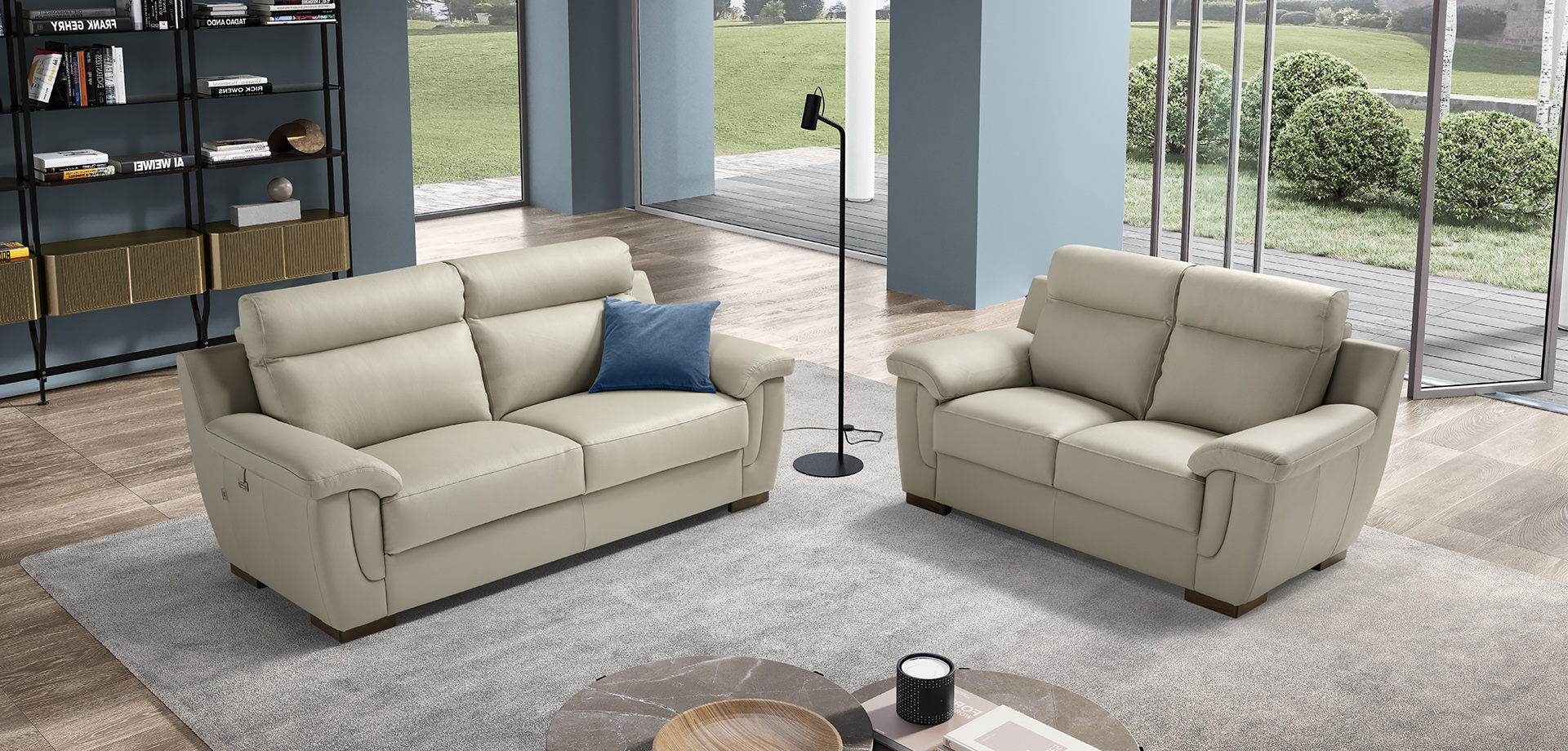 Cezanne Leather Sofa Collection | Newtrend Concepts Italia