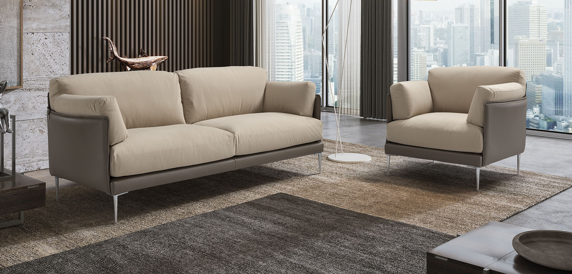 Hirondelle Leather Sofa Collection | Newtrend Concepts Italia