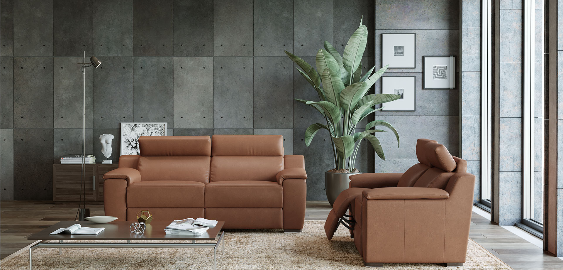 Luxor Leather Sofa Collection | Newtrend Concepts Italia