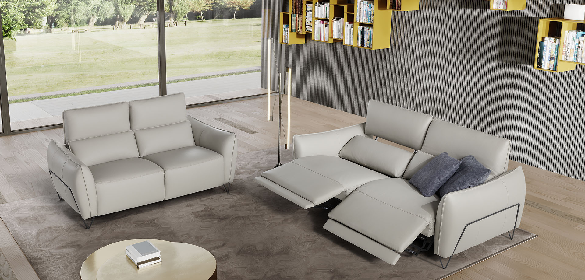 Nashira Leather Sofa Collection | Newtrend Concepts Italia