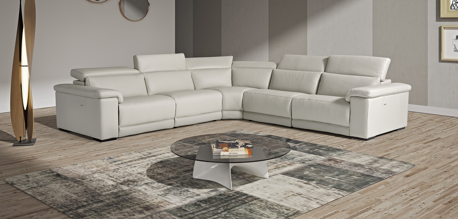 Modular Palinuro Leather Sofa Collection | Newtrend Concepts Italia