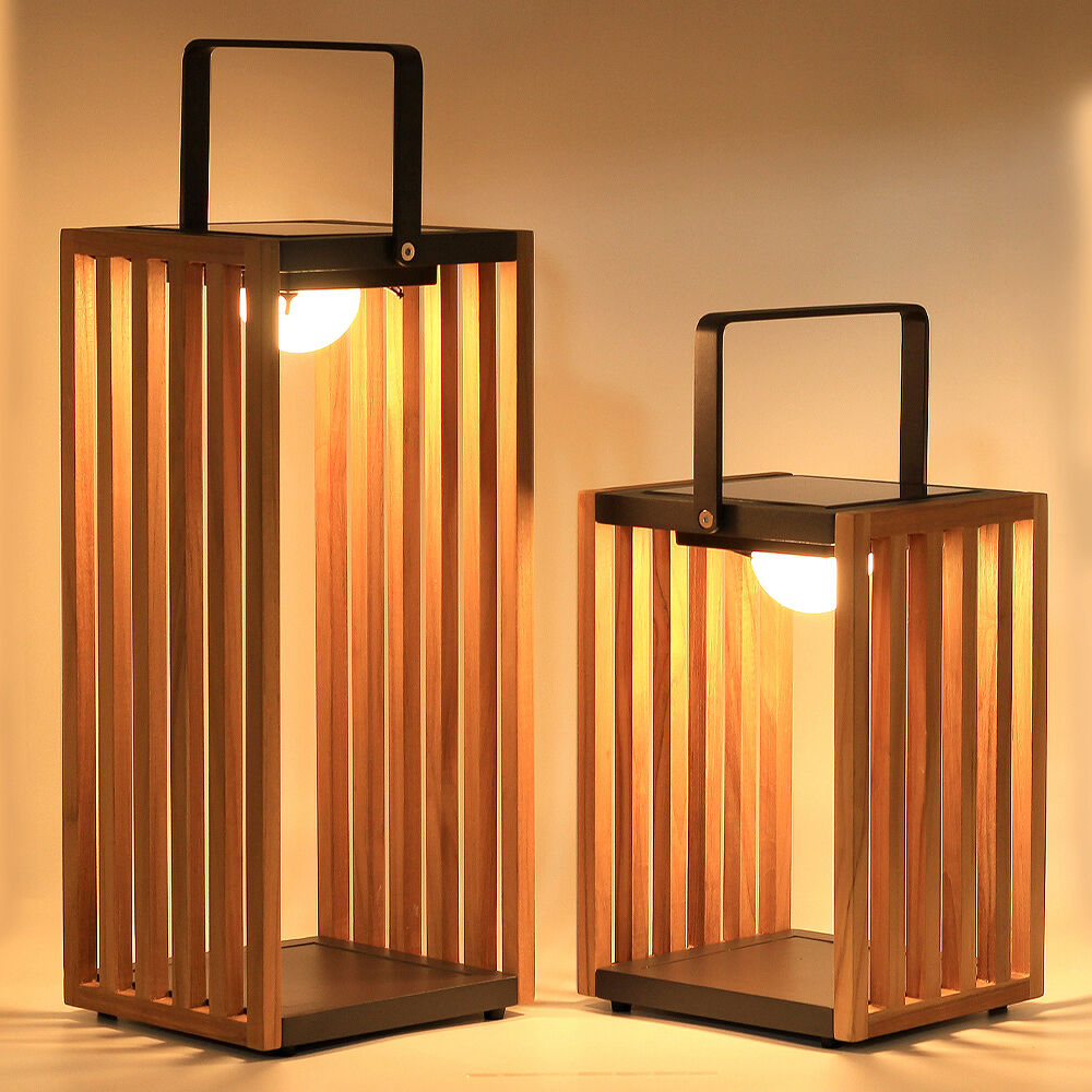 Homeflair -Venus Large Solar Light - Wood