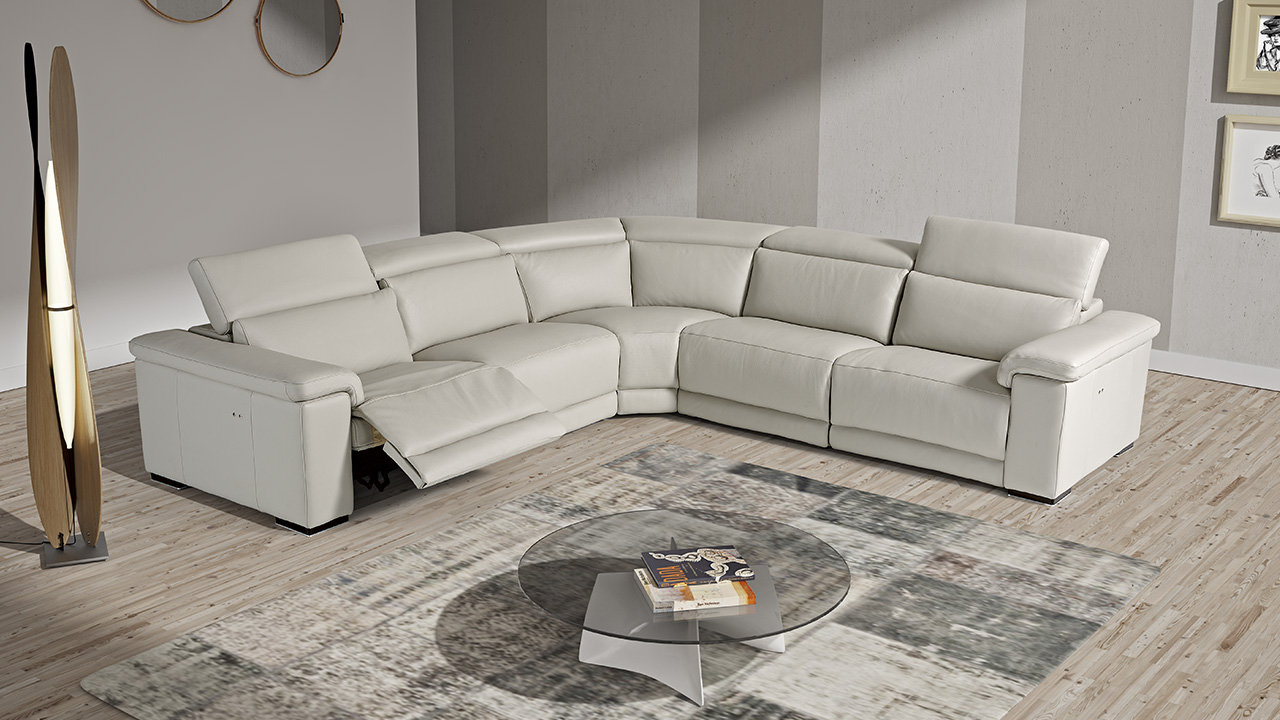 Modular Palinuro Leather Sofa Collection | Newtrend Concepts Italia