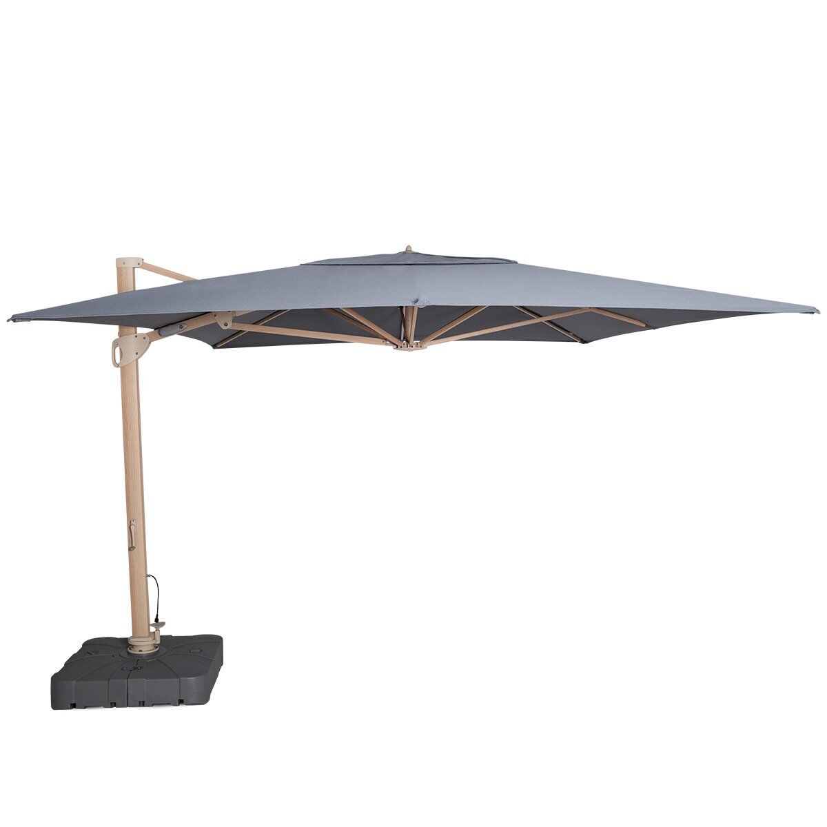 Homeflair - Artemis 3m x 4m Rectangular Rotating Cantilever Parasol