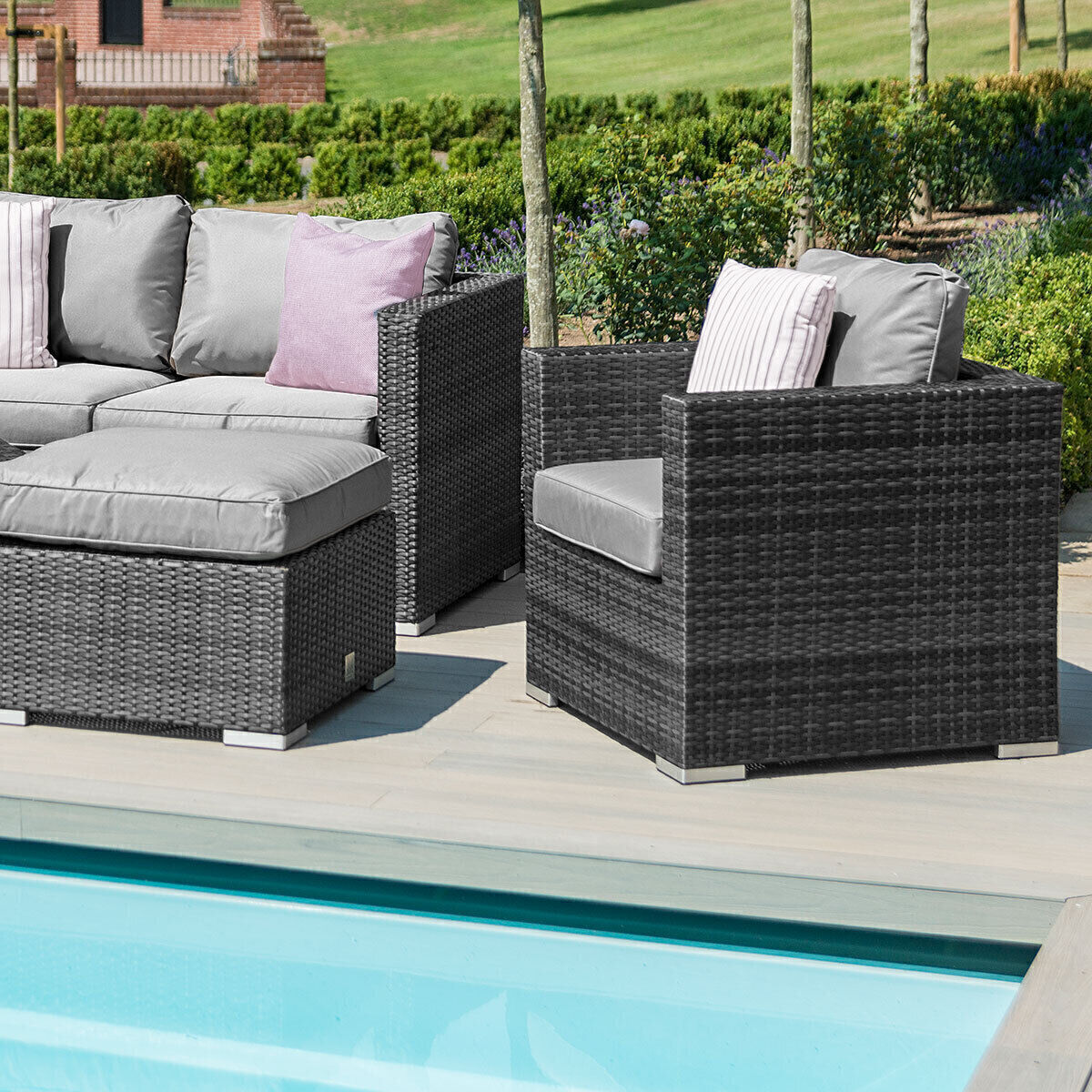 Homeflair - Georgia 2 Seat Rattan Sofa Set - Image 12