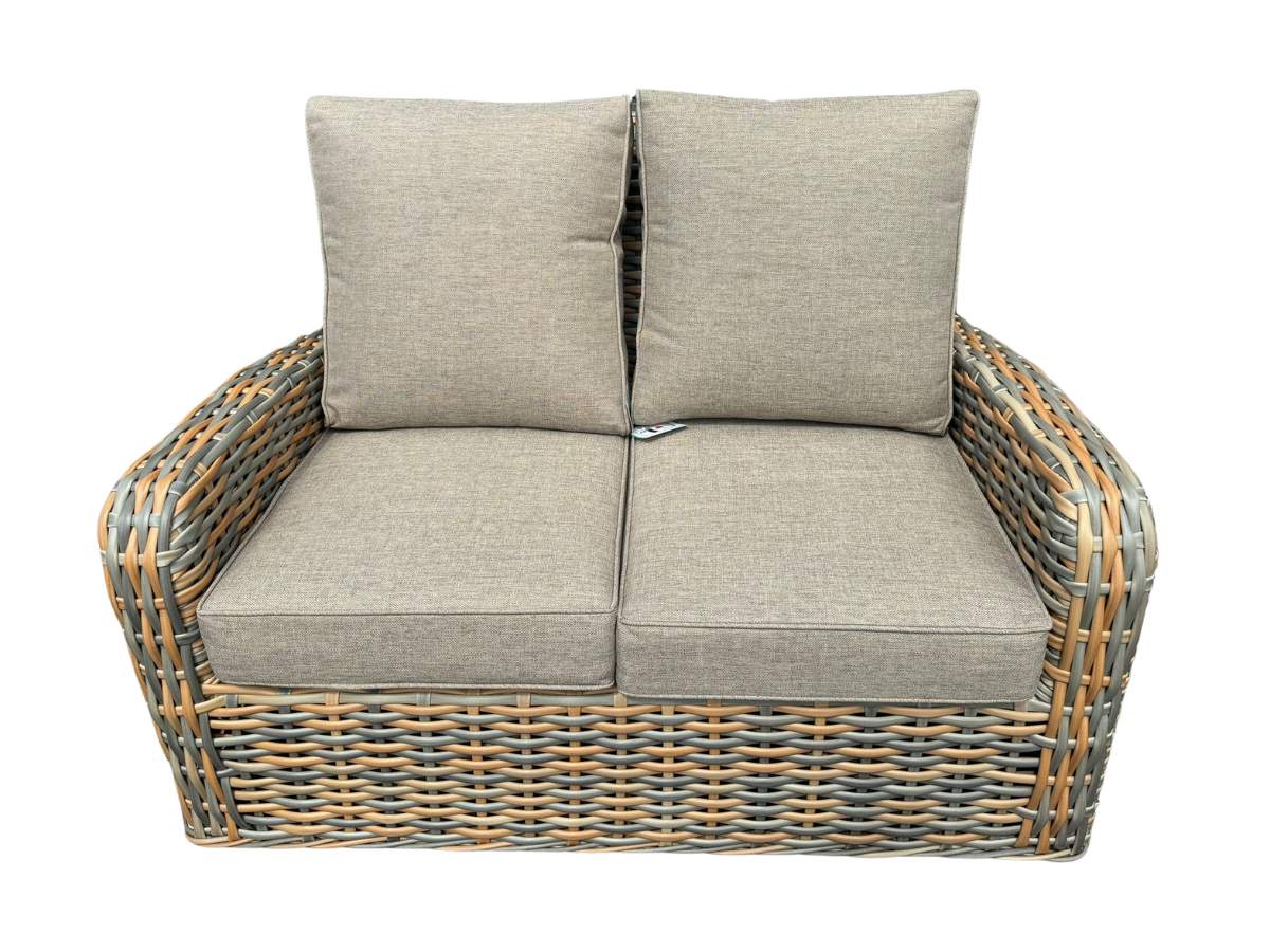 NEW Anna Mixed Weave Rattan 2 Seater + 2 Chairs + Coffee Table Homeflair - Image 3