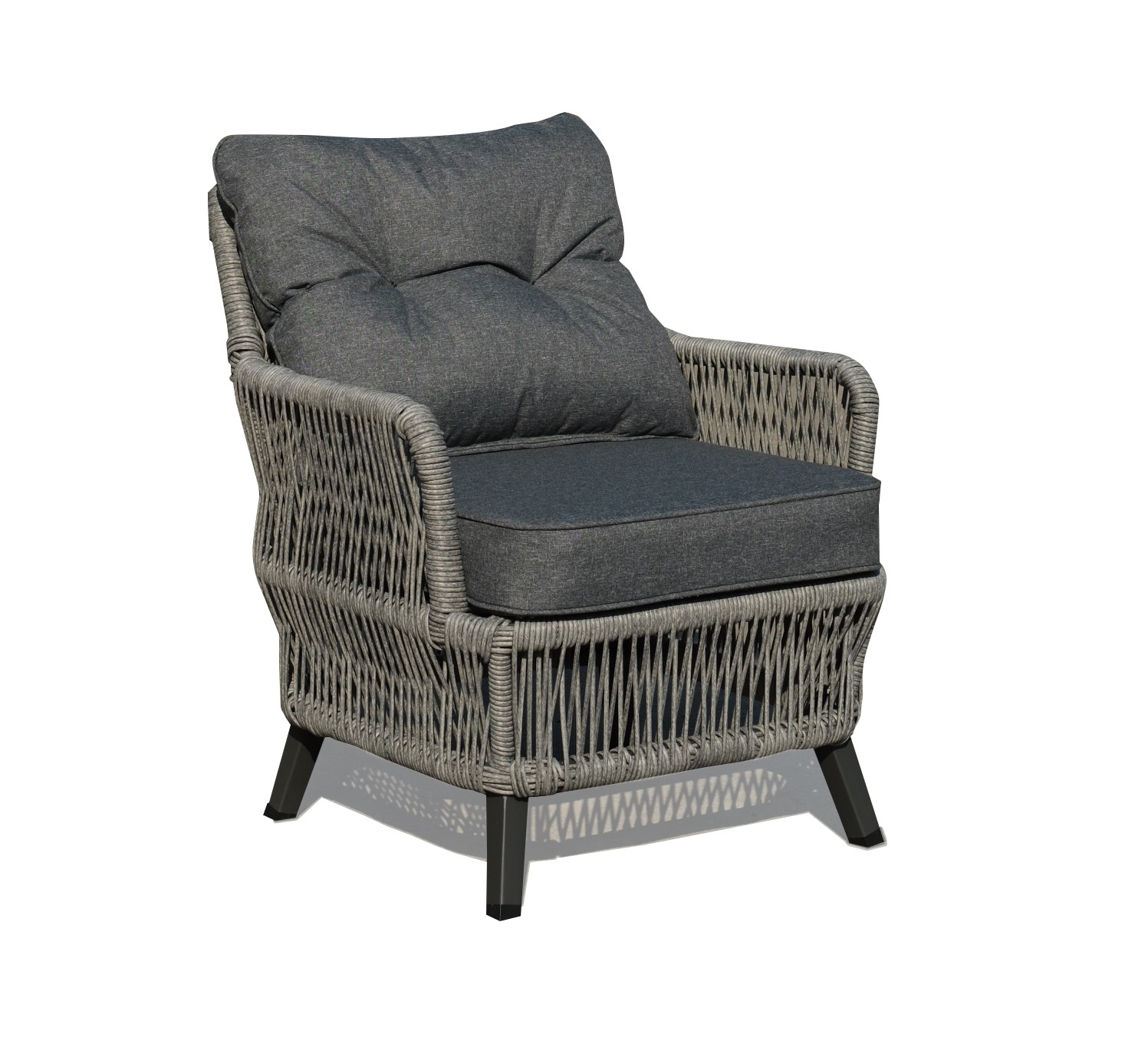 NEW Beatrice Garden Grey 2 Seater + 2 Chairs + Coffee Table Homeflair - Image 4