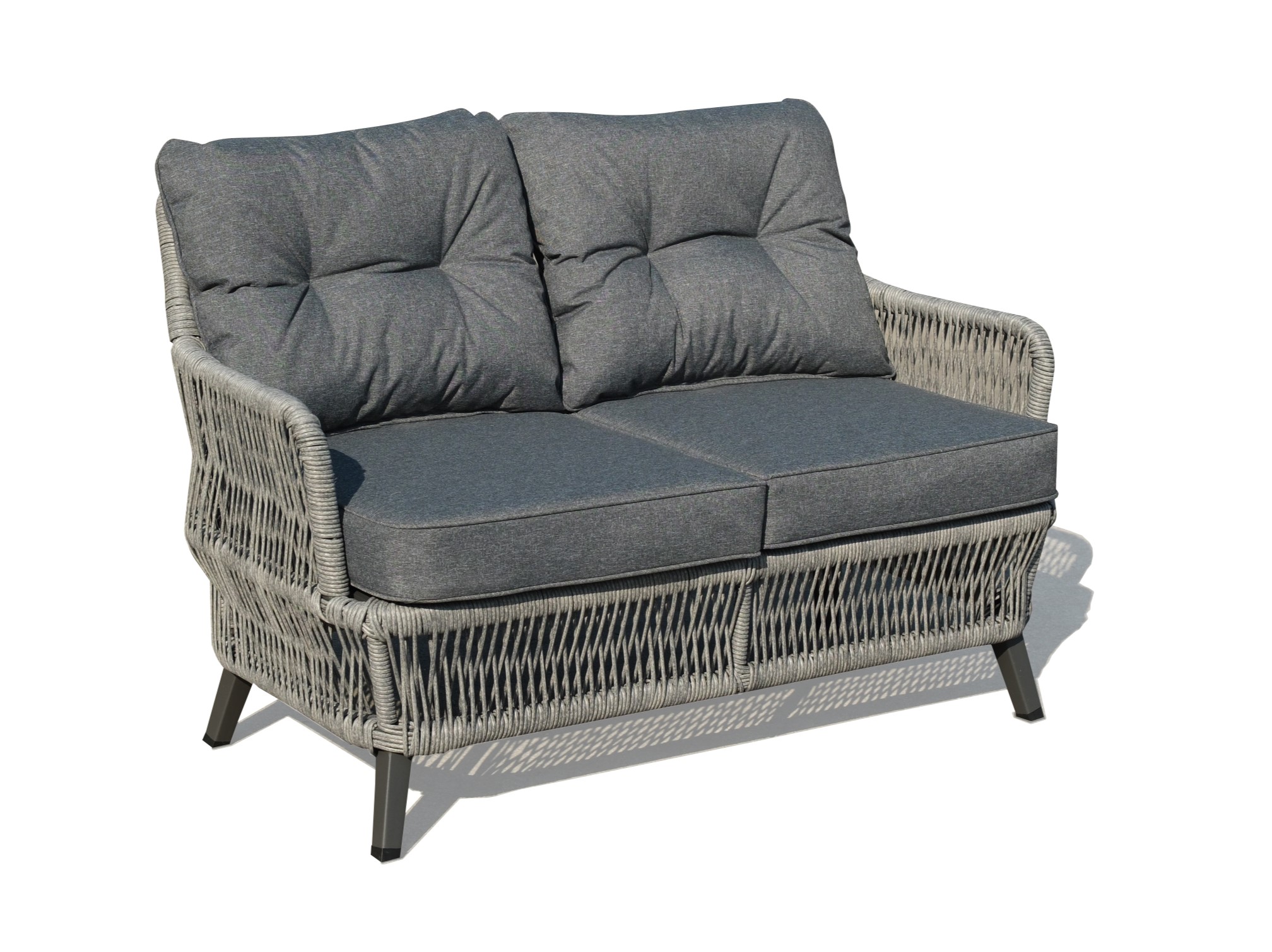 NEW Beatrice Garden Grey 2 Seater + 2 Chairs + Coffee Table Homeflair - Image 5