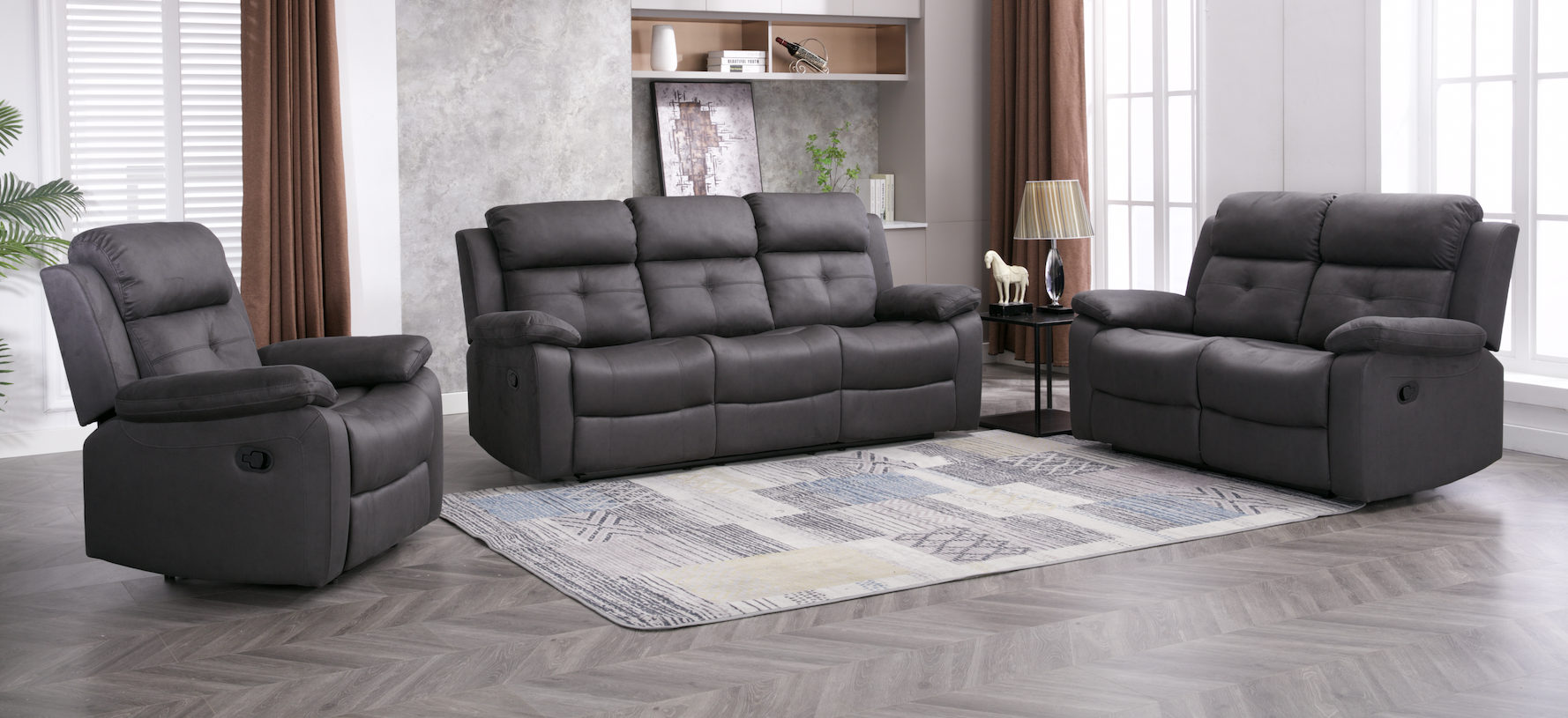 DISCONTINUEDYork Fabric Recliner Sofa Collection | Exclusive