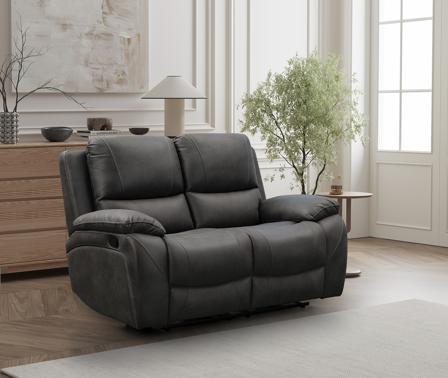Isobella Fabric Manual Recliner Sofa Collection | Exclusive - Image 3