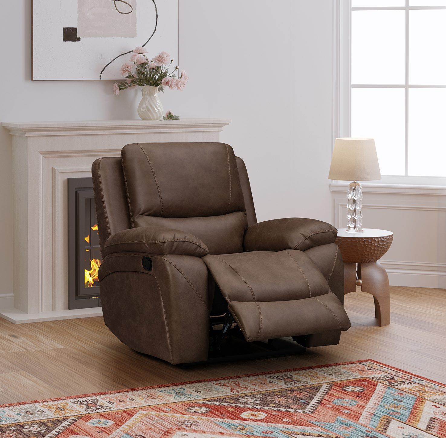 Isobella Fabric Manual Recliner Sofa Collection | Exclusive - Image 5