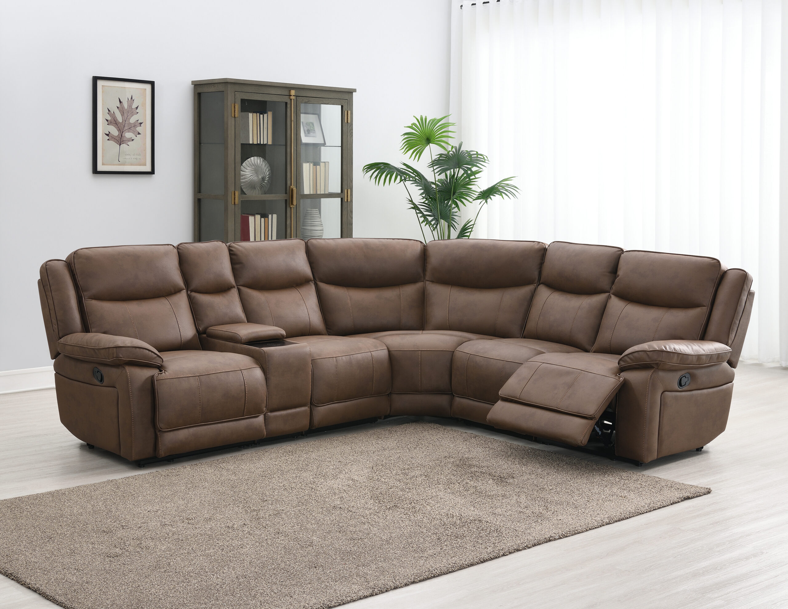 Torino Fabric Recliner Corner Sofa | Exclusive