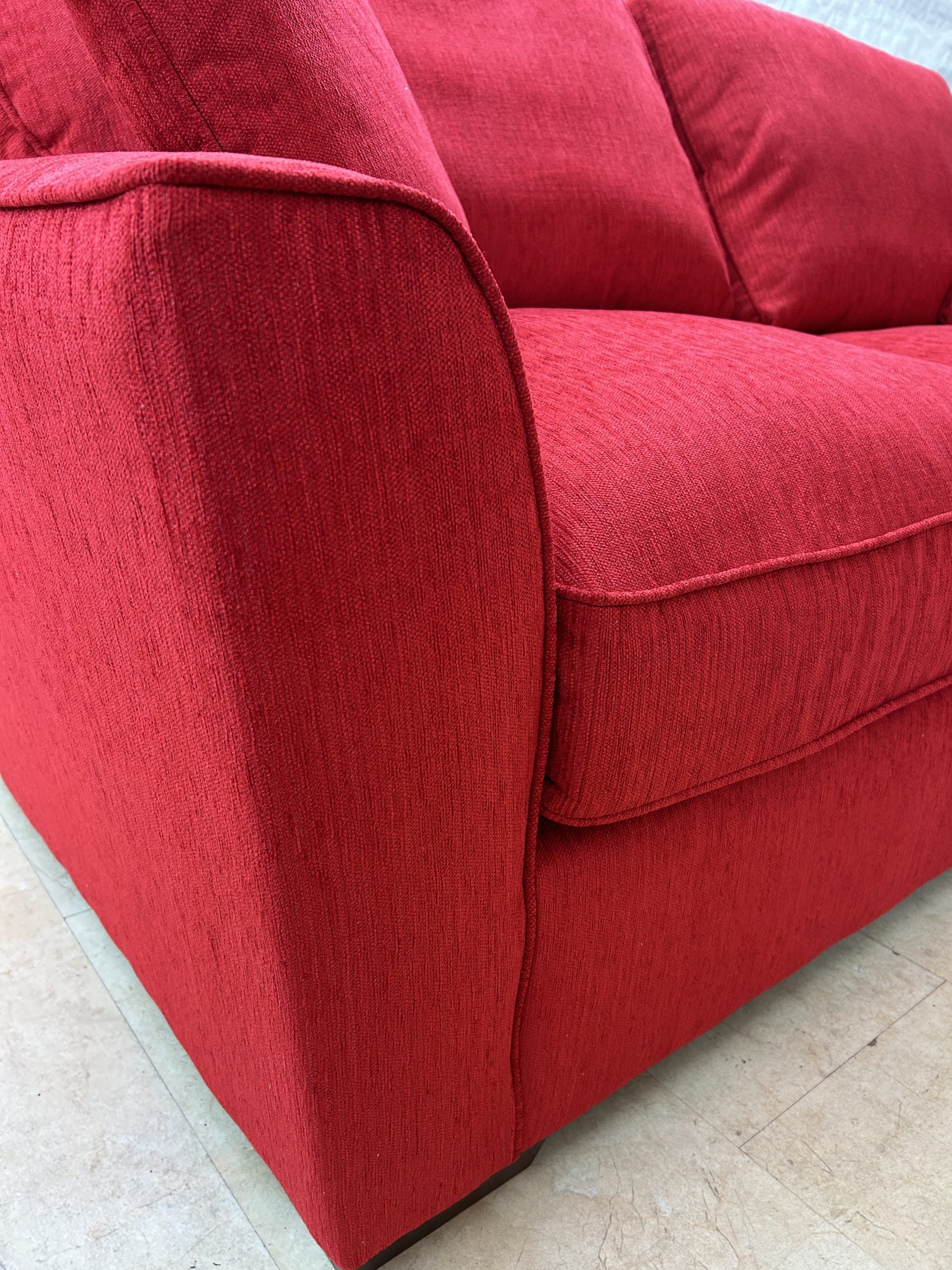 Fantasy Red Fabric 3 + 2 Seater Sofas | EXFAR - Image 4