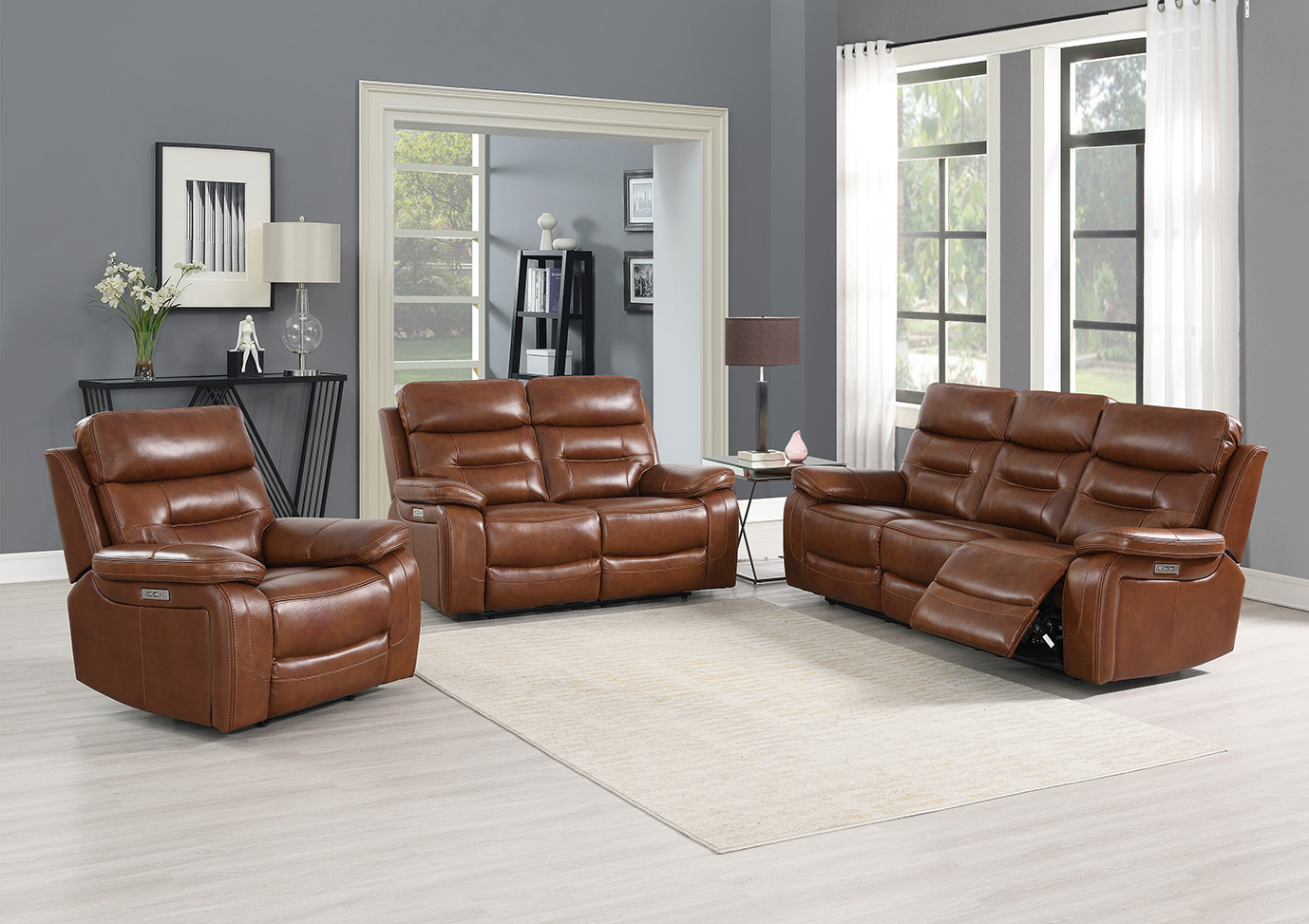 Belgravia Leather Electric Recliner Sofa Collection | Exclusive