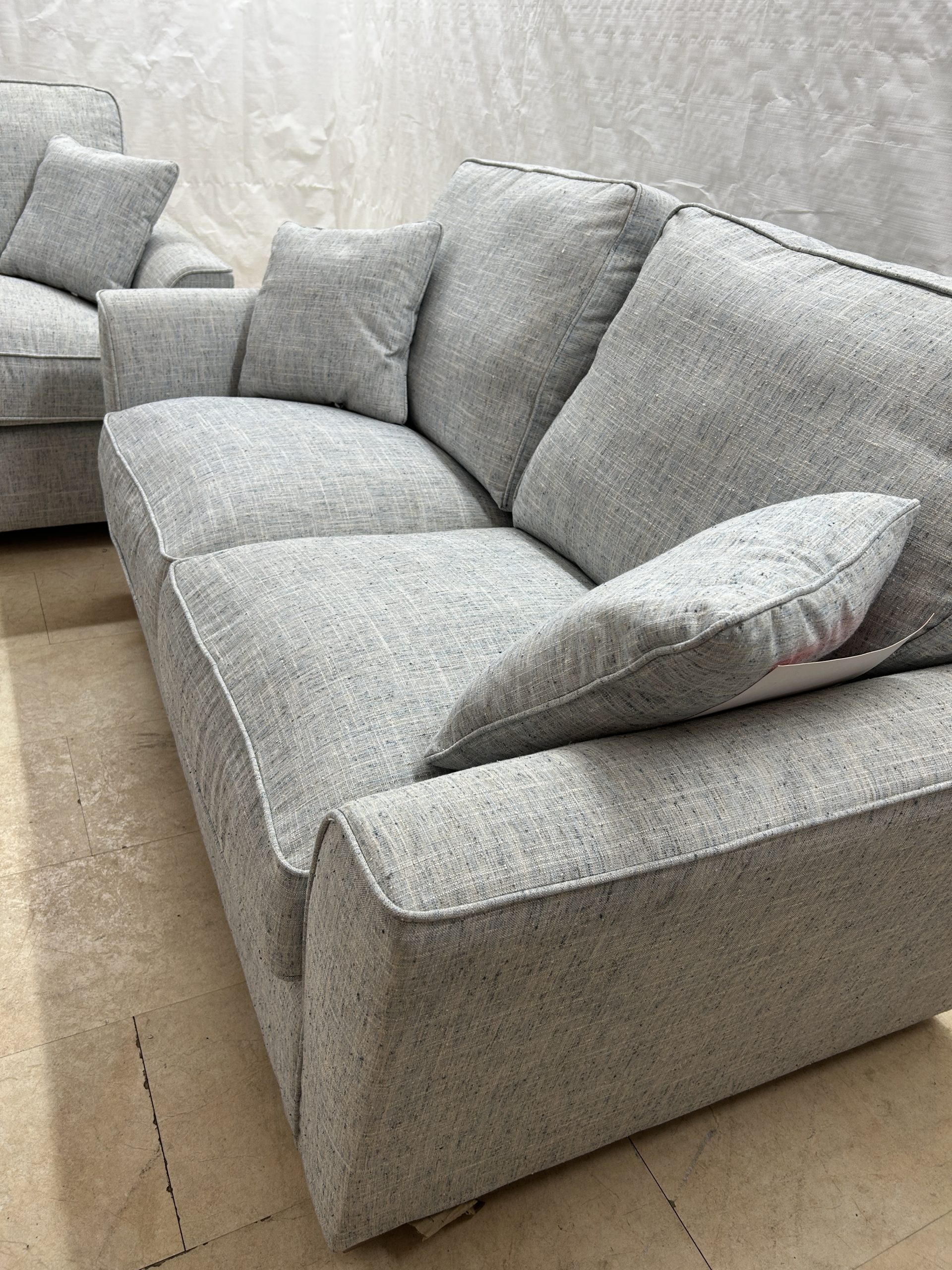 Ex-Display Buoyant Fantasia Grey Fabric 3 + 2 Seater Sofas - Image 7