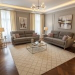 Ex-Display Porto 3 + 2 Seater Grey Boucle Fabric Sofa Set