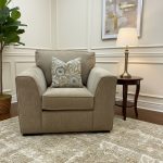 Ex-Display Taupe Fabric Chair