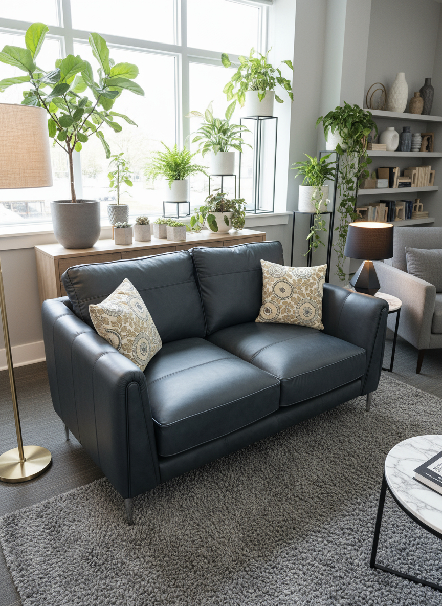 Ex-Display Harlow 2 Seater Leather Sofa