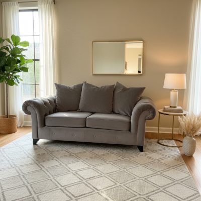 Ex-Display Grey 2 Seater Sofa
