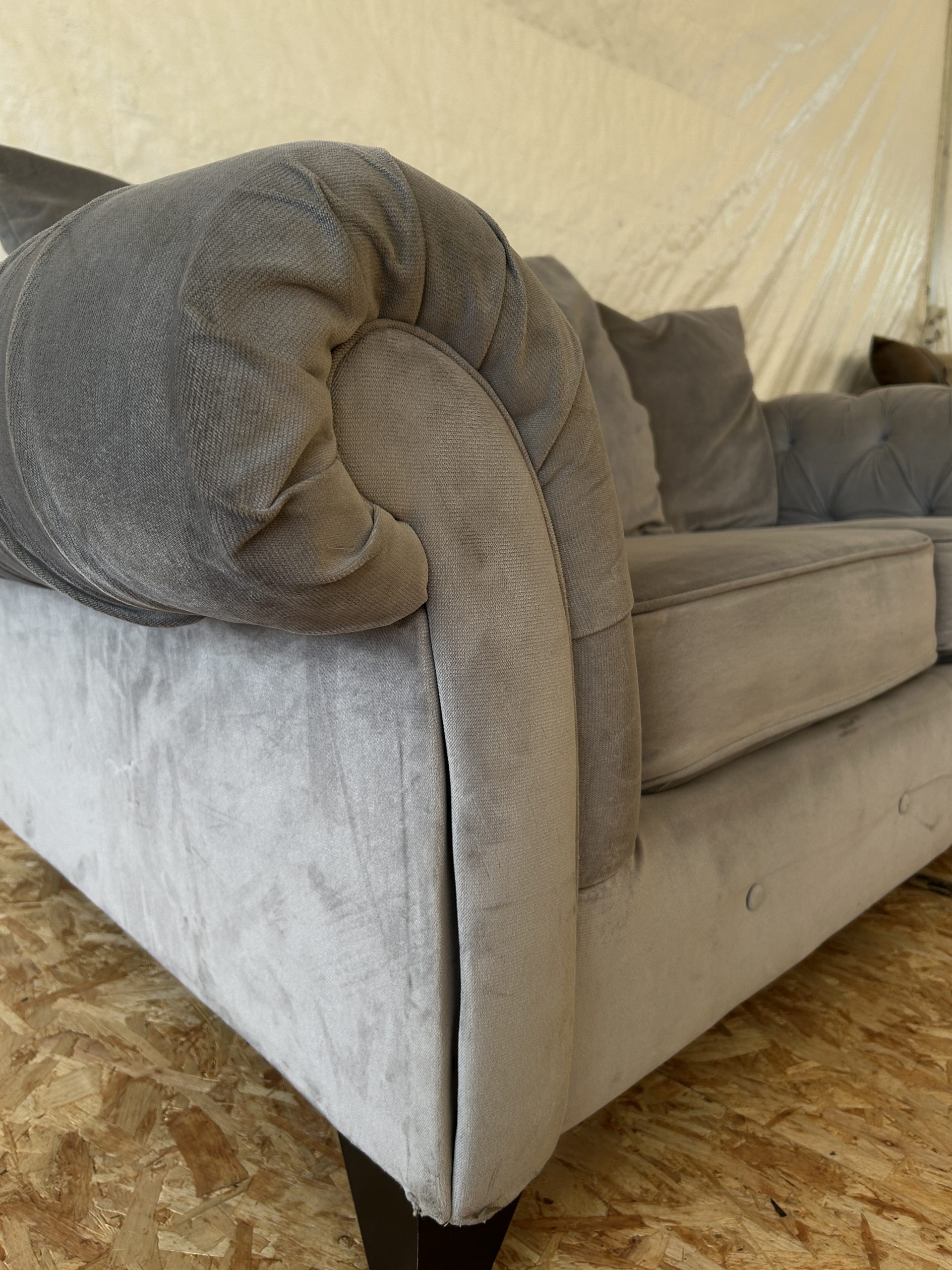 Ex-Display Grey 2 Seater Sofa - Image 5