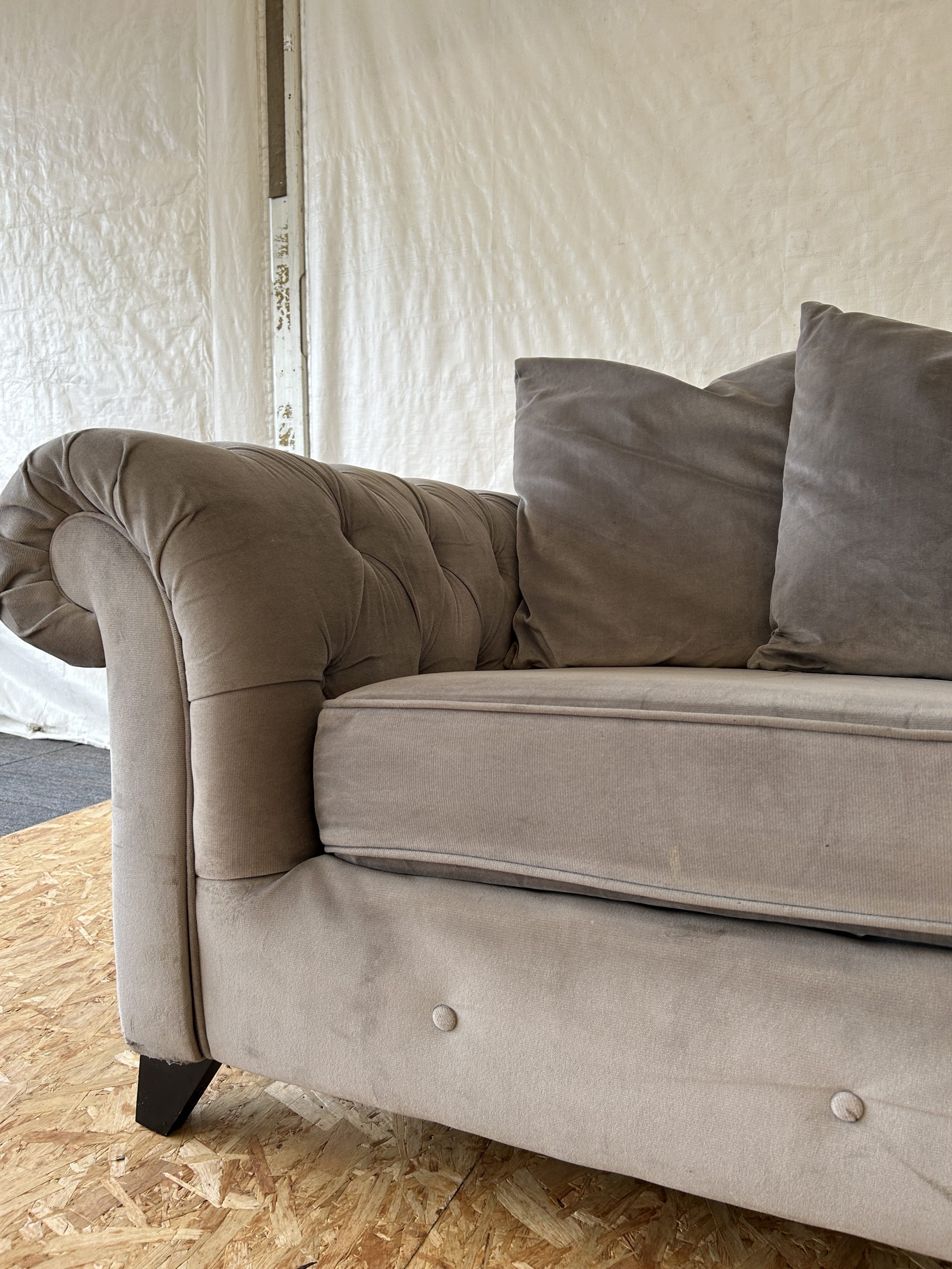 Ex-Display Grey 2 Seater Sofa - Image 4