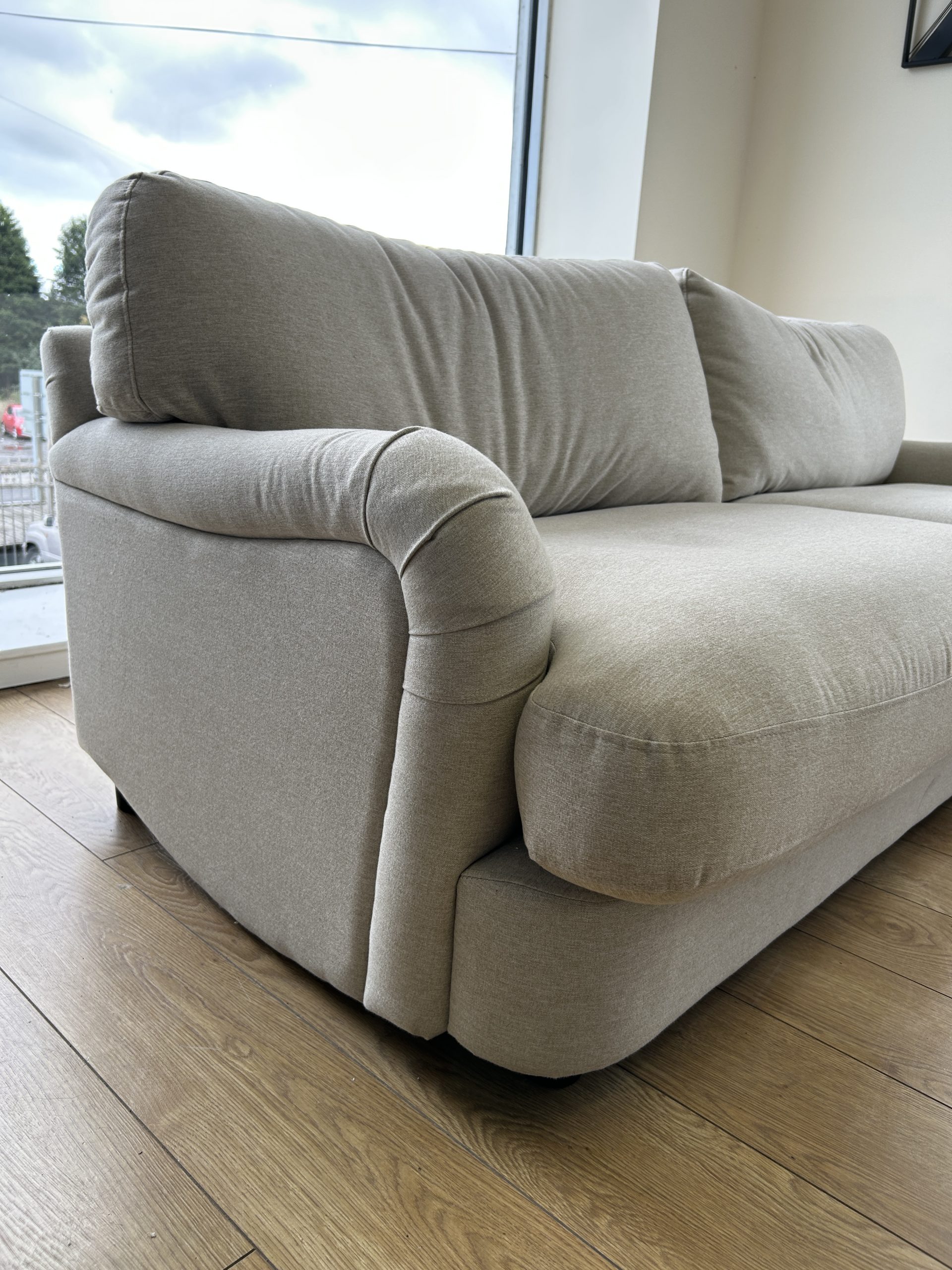 Ex-Display Polly Fabric 3 Seater + Love Chair - Image 5