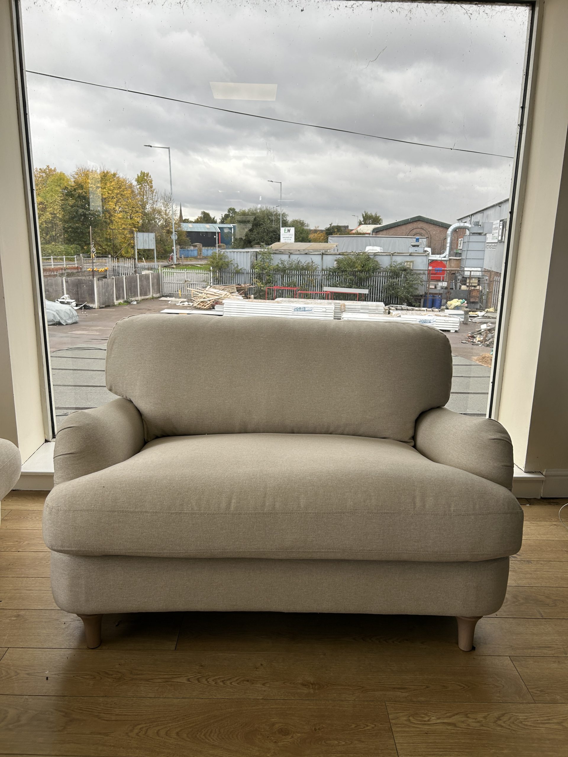 Ex-Display Polly Fabric 3 Seater + Love Chair - Image 6