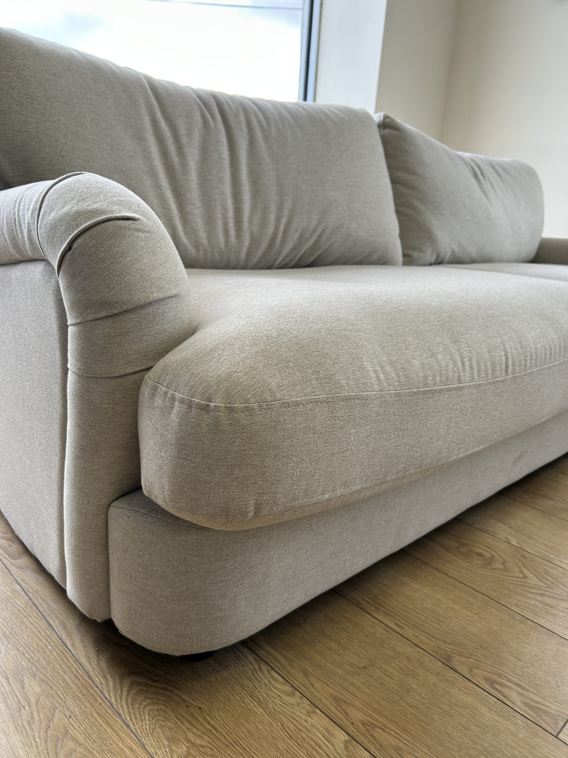 Ex-Display Polly Fabric 3 Seater + Love Chair - Image 3