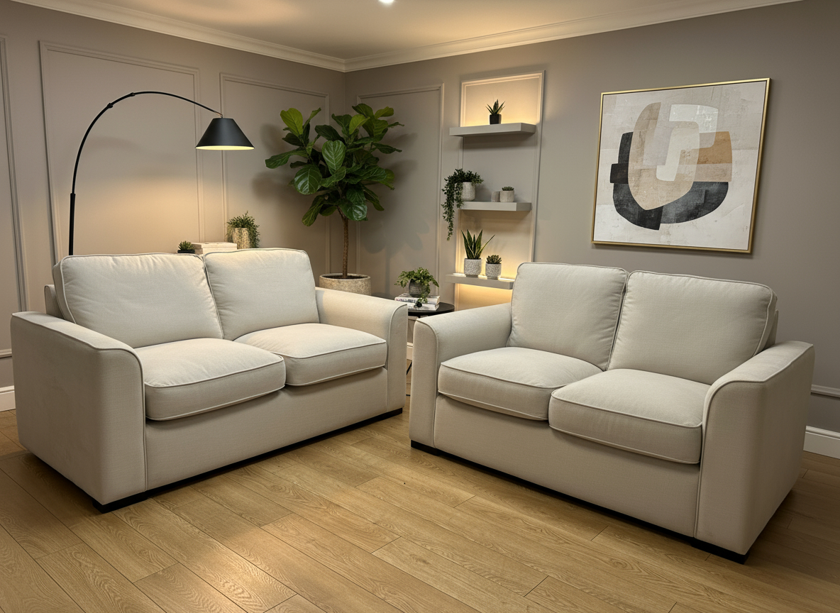 Ex-Display Rio Linen Sofa Set